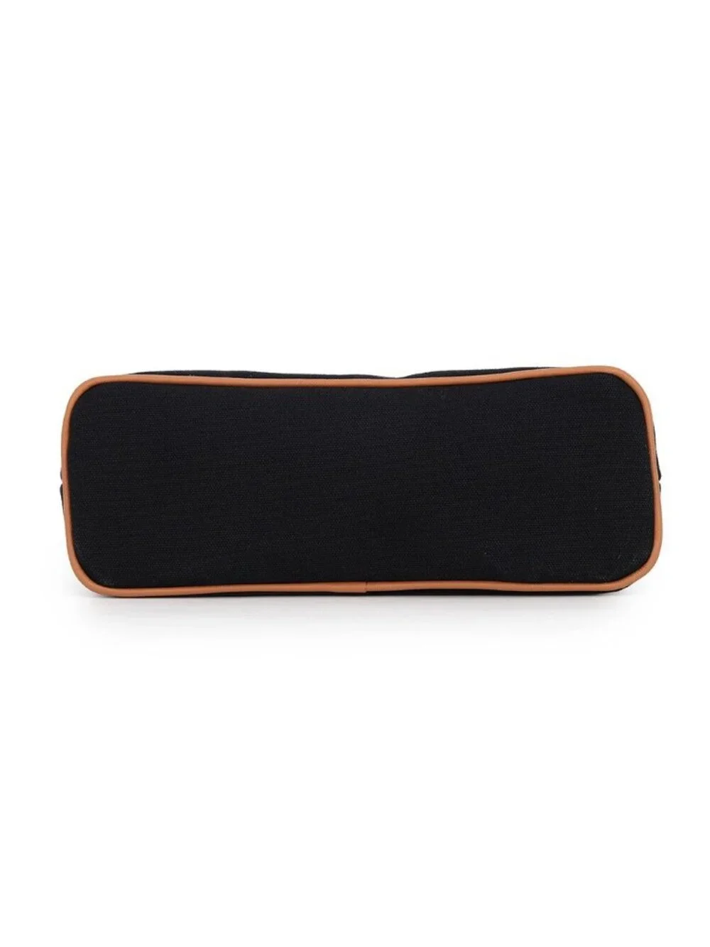 Hermes Pouch Bolide MM Black Silver Canvas Makeup Case